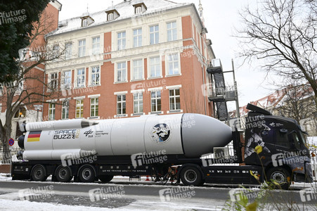 Der High-Tech-LKW Spacebuzz One in Görlitz