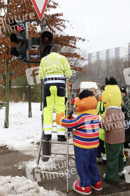 Ernie und Bert werden Ampelmännchen in Hamburg