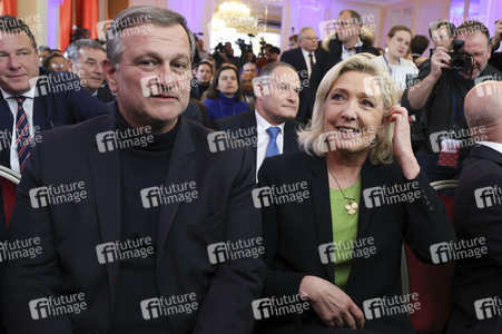 Pressekonferenz mit Jordan Bardella in Paris