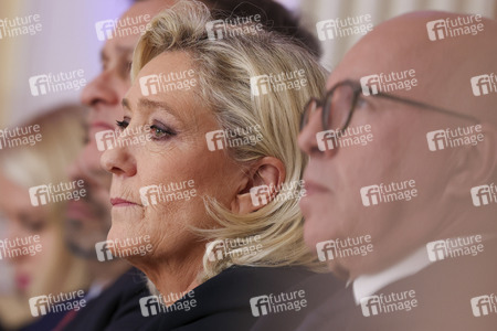 Pressekonferenz mit Jordan Bardella in Paris