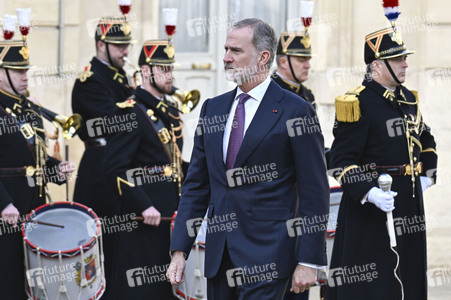 Empfang von König Felipe VI. in Paris