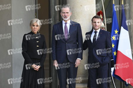 Empfang von König Felipe VI. in Paris
