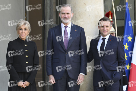 Empfang von König Felipe VI. in Paris