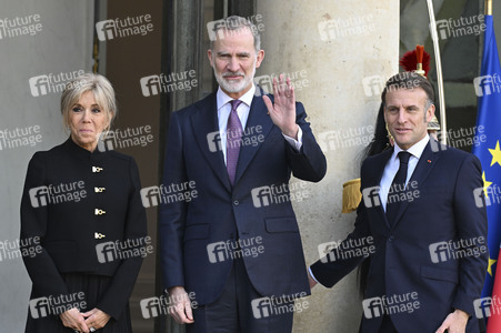 Empfang von König Felipe VI. in Paris