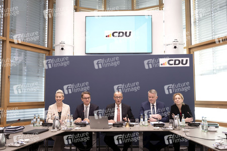Pressekonferenz nach der Bundesvorstandssitzung der CDU in Berlin