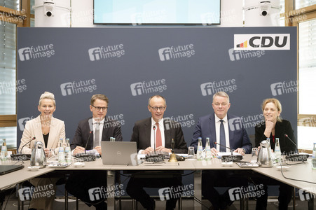 Pressekonferenz nach der Bundesvorstandssitzung der CDU in Berlin