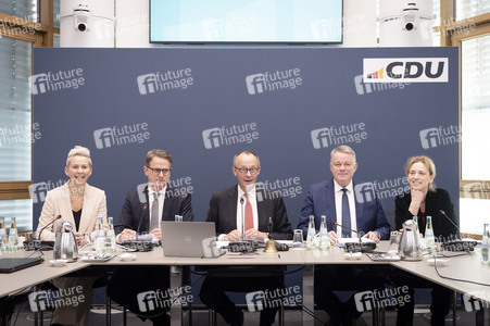 Pressekonferenz nach der Bundesvorstandssitzung der CDU in Berlin