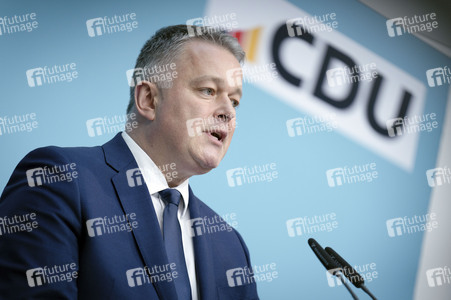 Pressekonferenz nach der Bundesvorstandssitzung der CDU in Berlin