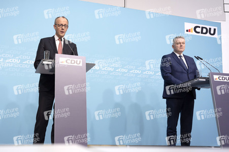 Pressekonferenz nach der Bundesvorstandssitzung der CDU in Berlin