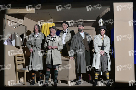 Theaterprobe 'Erich und die Detektive' in Berlin