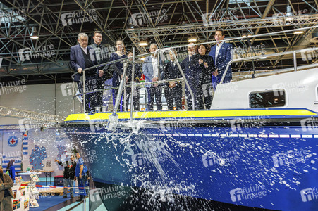 Feierliche Taufe der WSP 3 auf der Messe 'boot 2026' in Düsseldorf