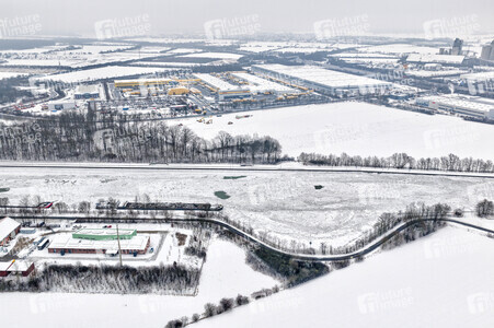 Eisbildung am Mittellandkanal in Hannover