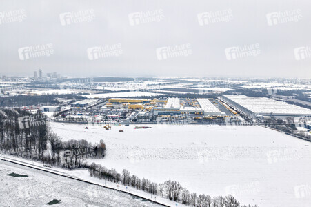 Eisbildung am Mittellandkanal in Hannover
