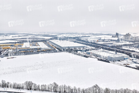 Eisbildung am Mittellandkanal in Hannover