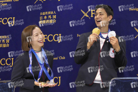 Pressekonferenz mit Riku Miura und Ryuichi Kihara in Tokio