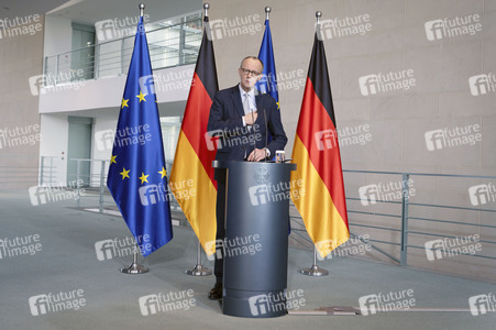 Pressestatement von Friedrich Merz in Berlin