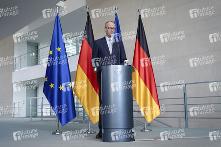 Pressestatement von Friedrich Merz in Berlin