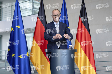 Pressestatement von Friedrich Merz in Berlin