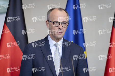Pressestatement von Friedrich Merz in Berlin