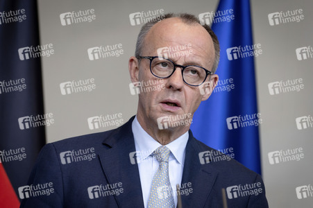 Pressestatement von Friedrich Merz in Berlin