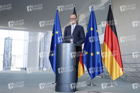 Pressestatement von Friedrich Merz in Berlin