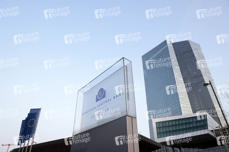 Die Europäische Zentralbank in Frankfurt