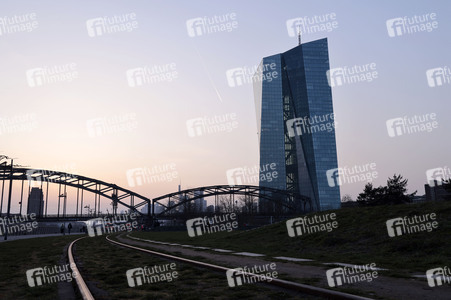 Die Europäische Zentralbank in Frankfurt