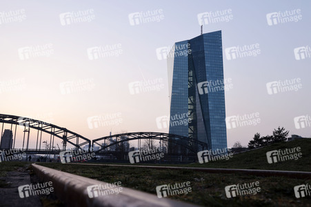 Die Europäische Zentralbank in Frankfurt