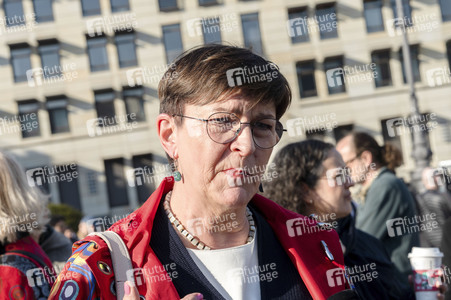 Demonstration vom Feminist Fight Club in Berlin
