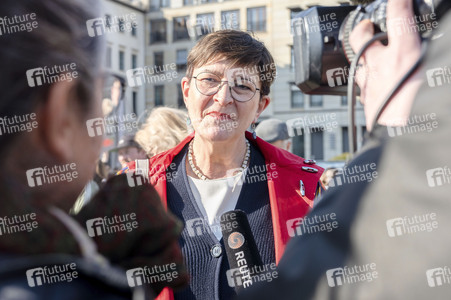 Demonstration vom Feminist Fight Club in Berlin