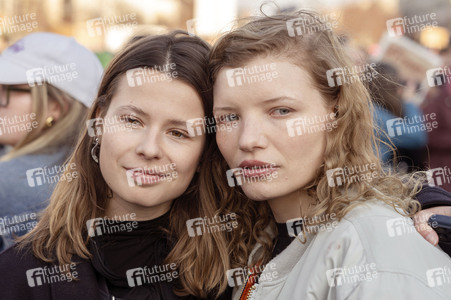 Demonstration vom Feminist Fight Club in Berlin