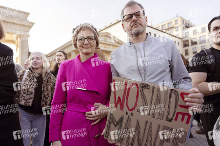 Demonstration vom Feminist Fight Club in Berlin