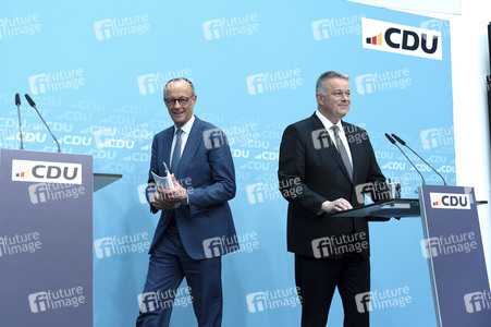 Pressekonferenz zur Sitzung des CDU Bundesvorstands in Berlin