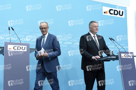 Pressekonferenz zur Sitzung des CDU Bundesvorstands in Berlin