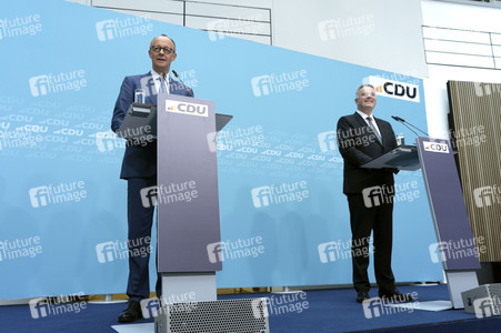 Pressekonferenz zur Sitzung des CDU Bundesvorstands in Berlin
