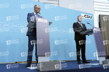 Pressekonferenz zur Sitzung des CDU Bundesvorstands in Berlin