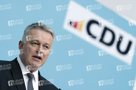 Pressekonferenz zur Sitzung des CDU Bundesvorstands in Berlin