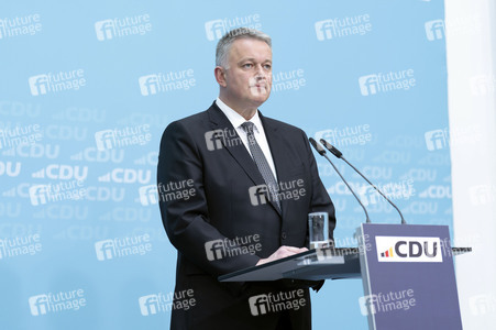 Pressekonferenz zur Sitzung des CDU Bundesvorstands in Berlin