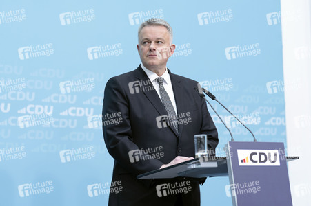 Pressekonferenz zur Sitzung des CDU Bundesvorstands in Berlin