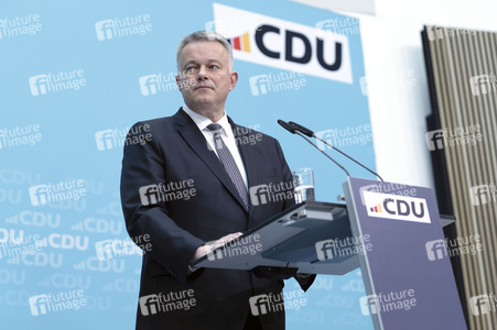 Pressekonferenz zur Sitzung des CDU Bundesvorstands in Berlin