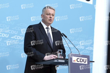 Pressekonferenz zur Sitzung des CDU Bundesvorstands in Berlin
