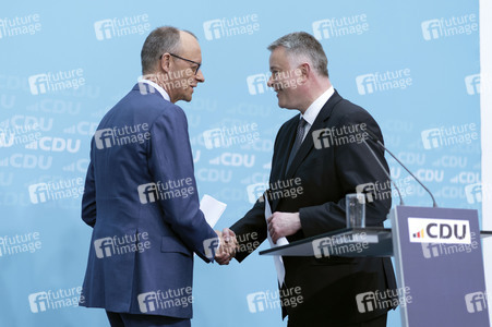 Pressekonferenz zur Sitzung des CDU Bundesvorstands in Berlin