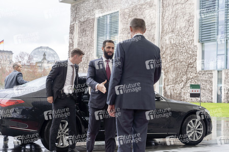 Empfang des Übergangspräsidenten von Syrien im Kanzleramt in Berlin