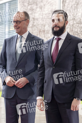 Empfang des Übergangspräsidenten von Syrien im Kanzleramt in Berlin