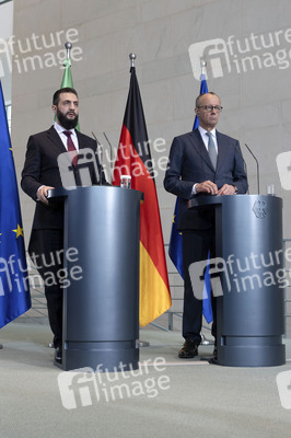 Empfang des Übergangspräsidenten von Syrien im Kanzleramt in Berlin