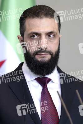 Empfang des Übergangspräsidenten von Syrien im Kanzleramt in Berlin