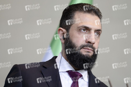 Empfang des Übergangspräsidenten von Syrien im Kanzleramt in Berlin