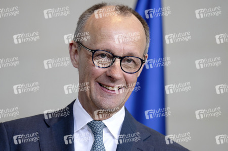 Empfang des Übergangspräsidenten von Syrien im Kanzleramt in Berlin