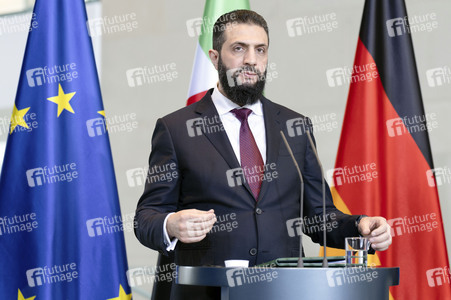 Empfang des Übergangspräsidenten von Syrien im Kanzleramt in Berlin