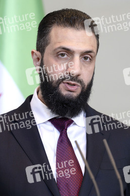 Empfang des Übergangspräsidenten von Syrien im Kanzleramt in Berlin